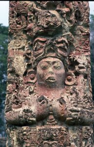 Stele C, lato ovest, Copan, Periodo Classico Tardo, 780 d.C.